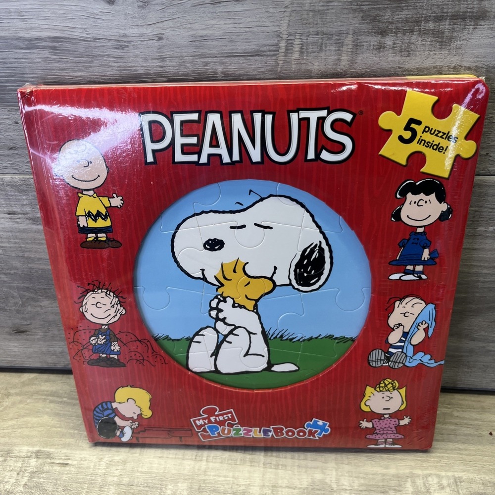Peanuts My First Puzzle Book Board Book Soppy 5 Puzzles New Sealed